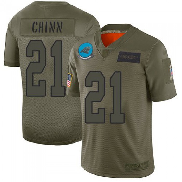 Nike Carolina Panthers #21 Jeremy Chinn Camo Men's Stitched NFL Limited 2019 Salute To Service Jersey