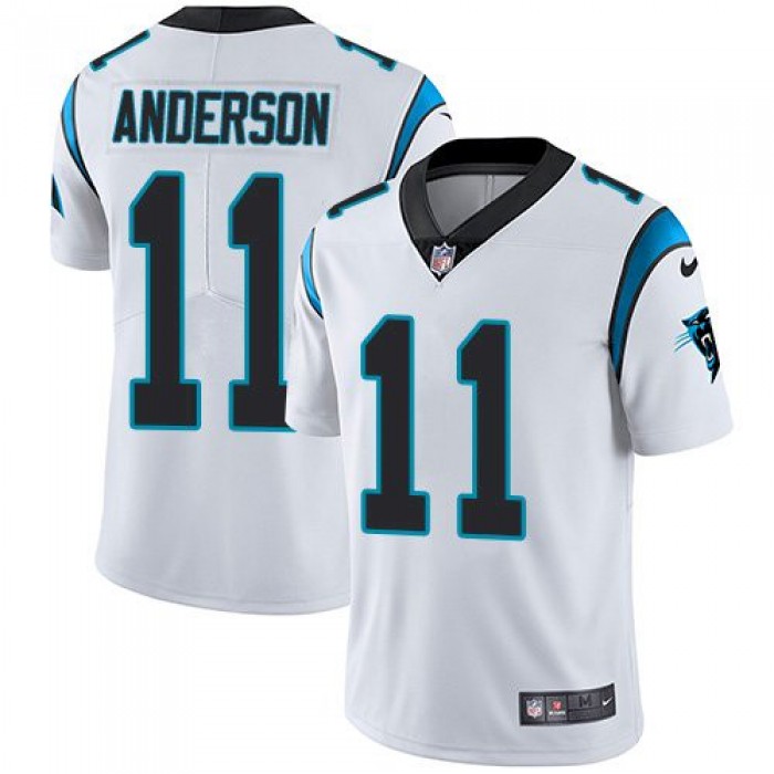 Men's Nike Panthers #11 Robby Anderson White Stitched NFL Vapor Untouchable Limited Jersey