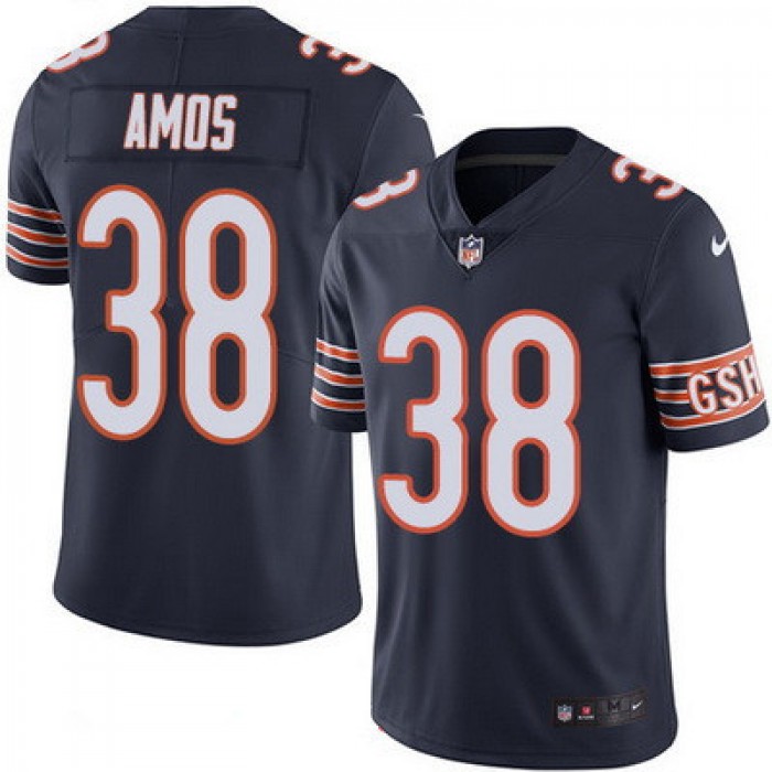 Men's Chicago Bears #38 Adrian Amos Navy Blue 2016 Color Rush Stitched NFL Nike Limited Jersey