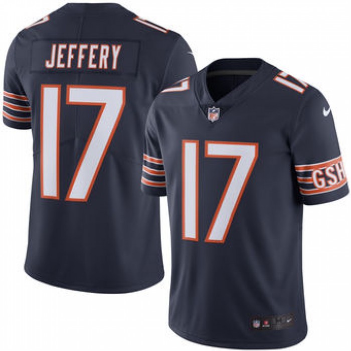 Men's Chicago Bears #17 Alshon Jeffery Nike Navy Color Rush Limited Jersey