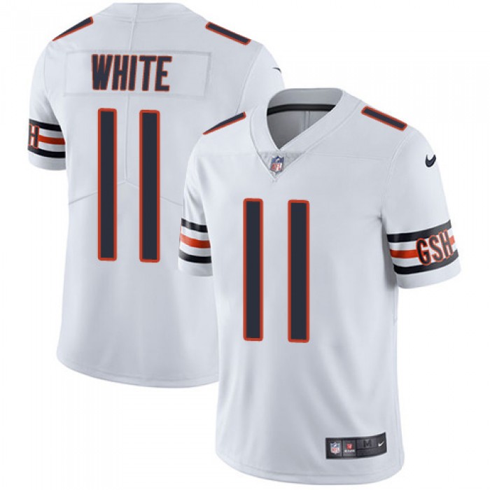 Nike Chicago Bears #11 Kevin White White Men's Stitched NFL Vapor Untouchable Limited Jersey