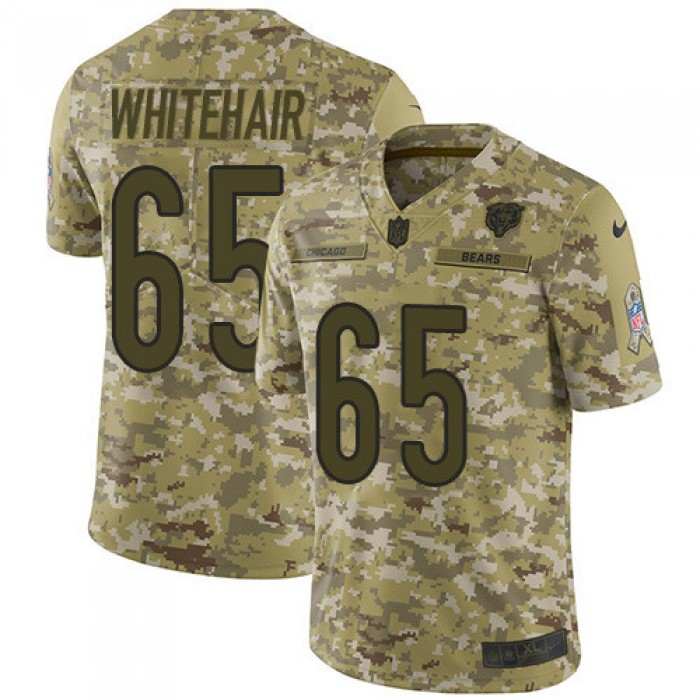 Men's Nike Chicago Bears #65 Cody Whitehair Camo Stitched Football Limited 2018 Salute To Service Jersey