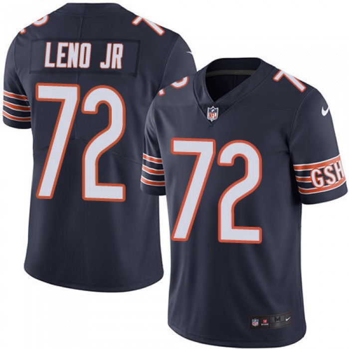 Men's Nike Chicago Bears #72 Charles Leno Jr Navy Blue Team Color Stitched Football Vapor Untouchable Limited Jersey