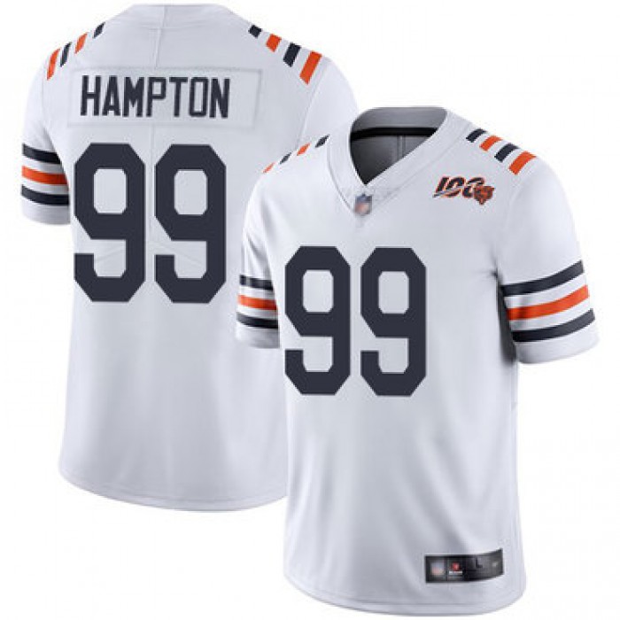 Bears #99 Dan Hampton White Alternate Men's Stitched Football Vapor Untouchable Limited 100th Season Jersey