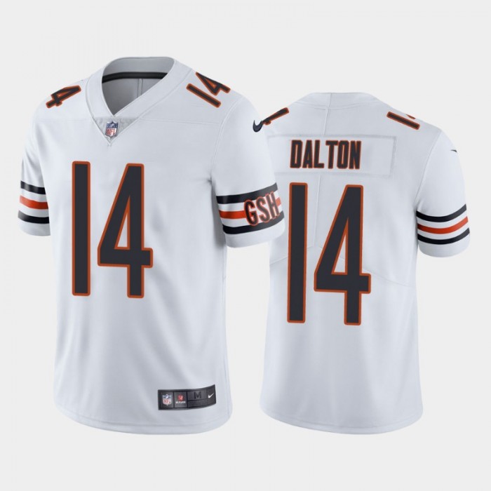 Men's Chicago Bears #14 Andy Dalton White Vapor untouchable Limited Stitched Jersey