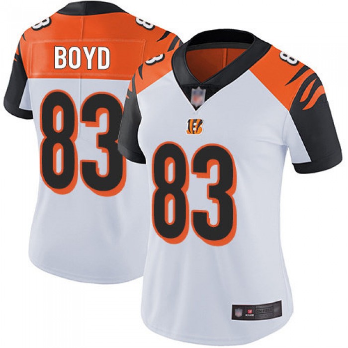 Nike Bengals #83 Tyler Boyd White Women's Stitched NFL Vapor Untouchable Limited Jersey