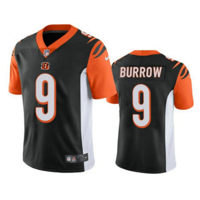 Men's Cincinnati Bengals #9 Joe Burrow Black 2020 Vapor Untouchable Stitched NFL Nike Limited Jersey