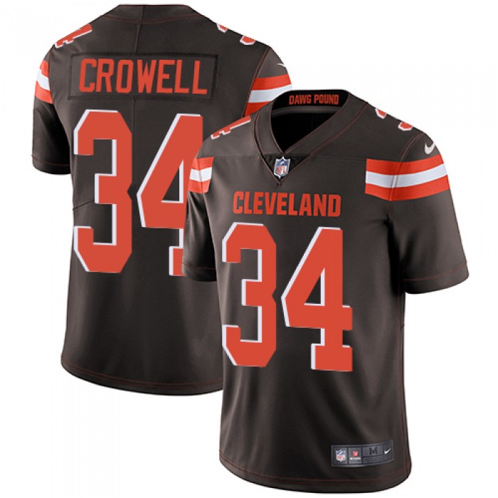 Nike Cleveland Browns #34 Isaiah Crowell Brown Team Color Men's Stitched NFL Vapor Untouchable Limited Jersey