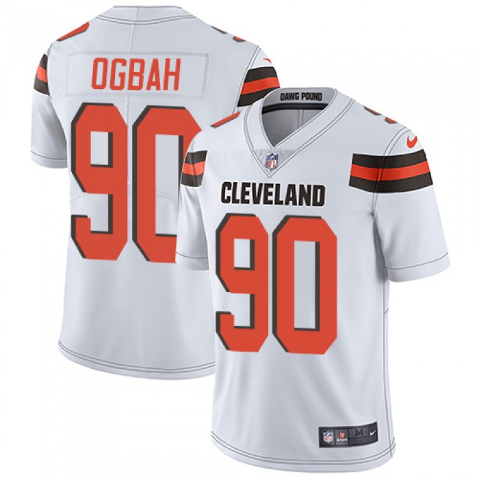 Nike Cleveland Browns #90 Emmanuel Ogbah White Men's Stitched NFL Vapor Untouchable Limited Jersey