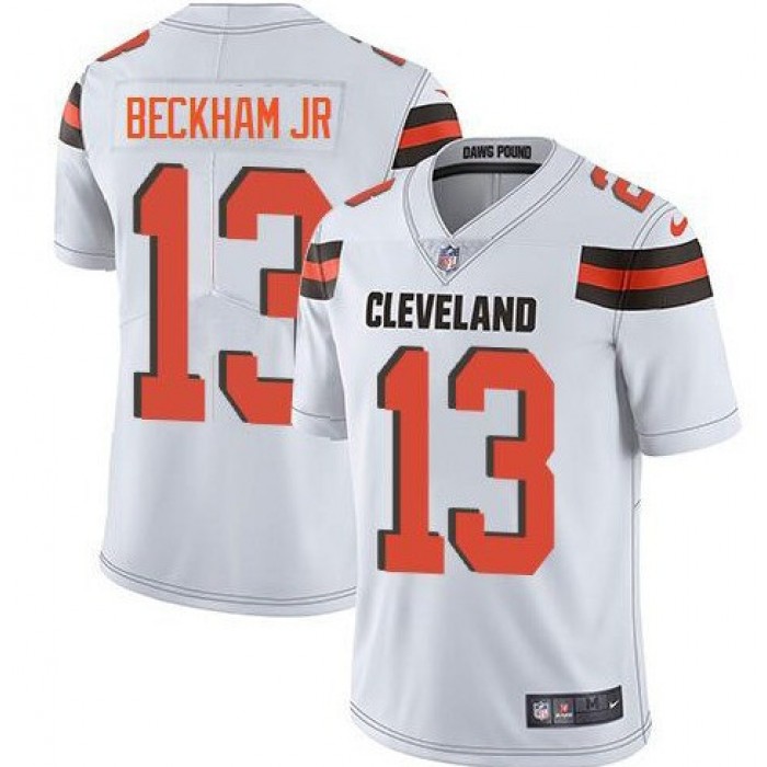 Nike Cleveland Browns 13 Odell Beckham Jr White Vapor Untouchable Limited Jersey