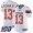 Browns #13 Odell Beckham Jr White Women's Stitched Football 100th Season Vapor Limited Jersey