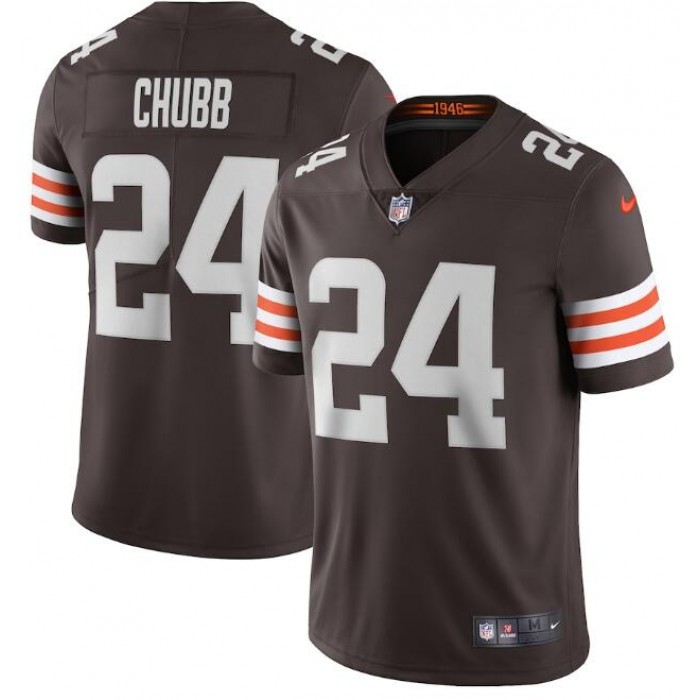 Nike Cleveland Browns #24 Nick Chubb Brown 2020 New Vapor Untouchable Limited Jersey