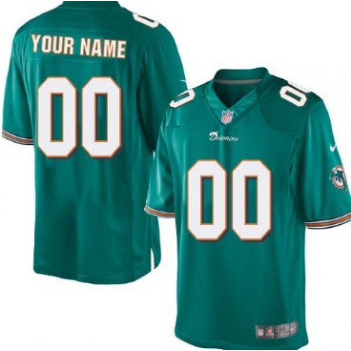 Men's Nike Miami Dolphins Customized Green Limited Jersey