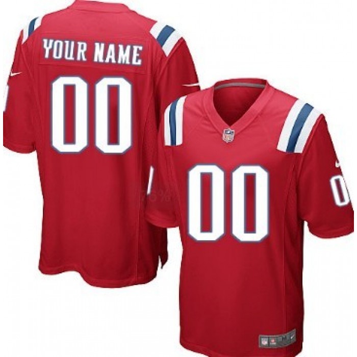 Kid's Nike New England Patriots Customized Red Game Jersey