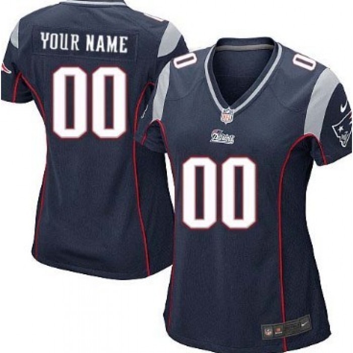Women's Nike New England Patriots Customized Blue Limited Jersey
