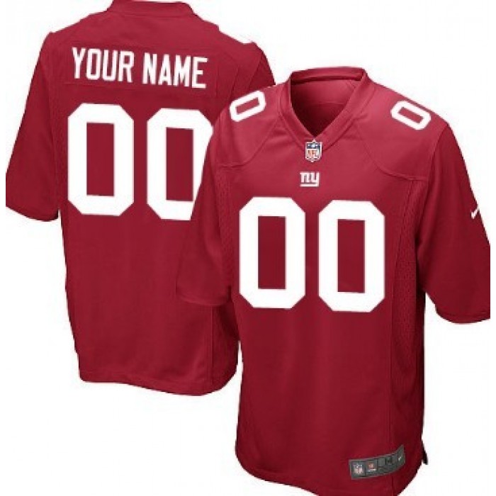 Men's Nike New York Giants Customized Red Game Jersey