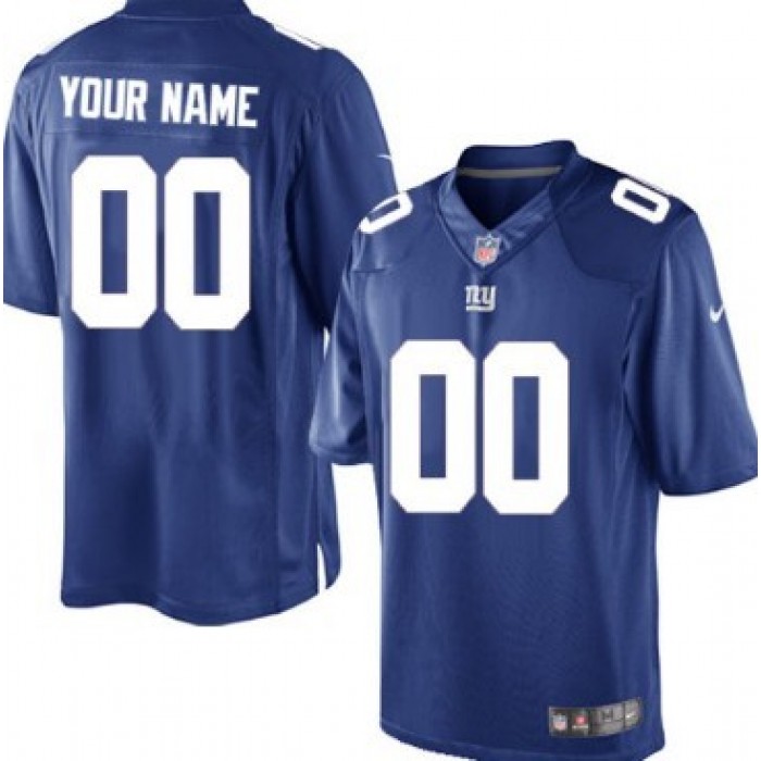Men's Nike New York Giants Customized Blue Limited Jersey