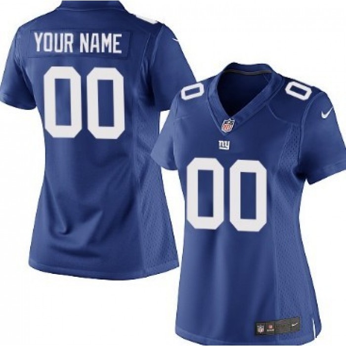 Women's Nike New York Giants Customized Blue Game Jersey
