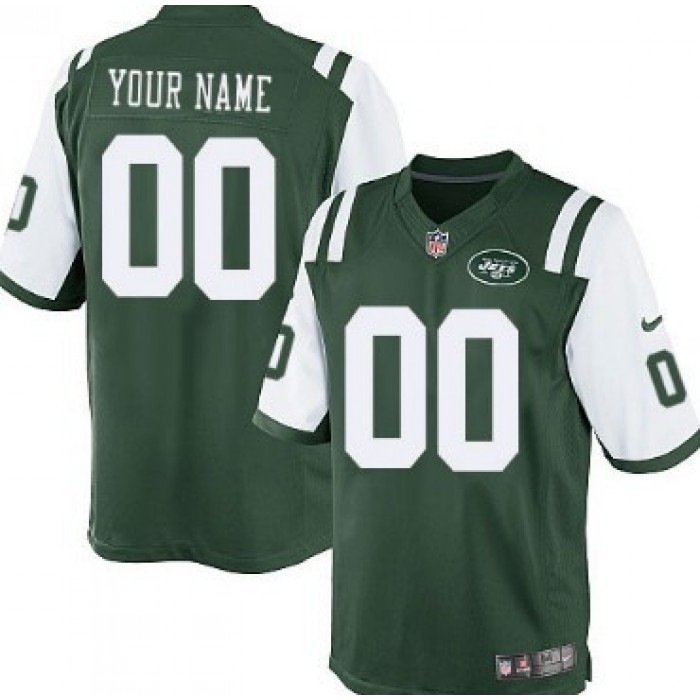 Men's Nike New York Jets Customized Green Limited Jersey