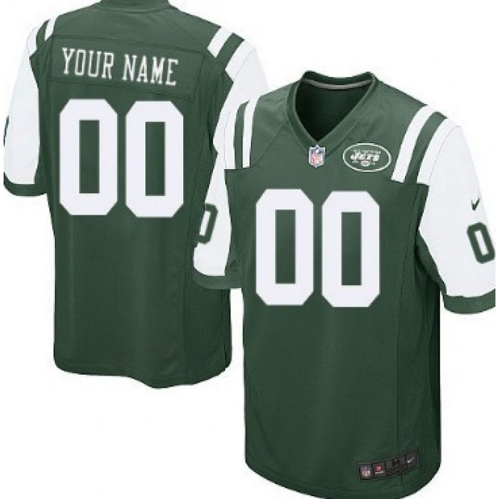 Kid's Nike New York Jets Customized Green Limited Jersey