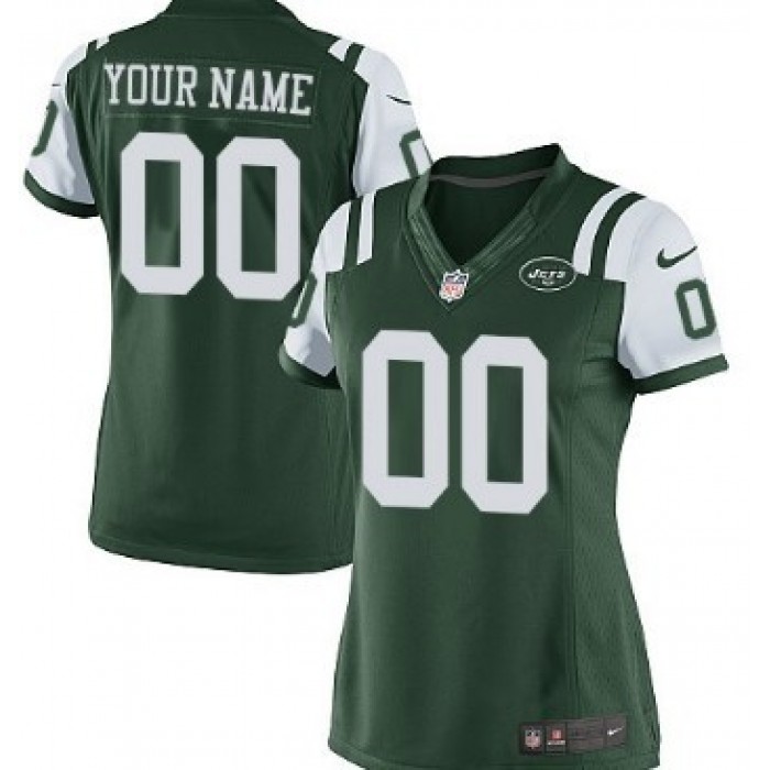 Women's Nike New York Jets Customized Green Limited Jersey