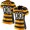 Women's Nike Pittsburgh Steelers Customized Yellow With Black Throwback 80TH Jersey