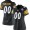 Women's Nike Pittsburgh Steelers Customized Black Game Jersey