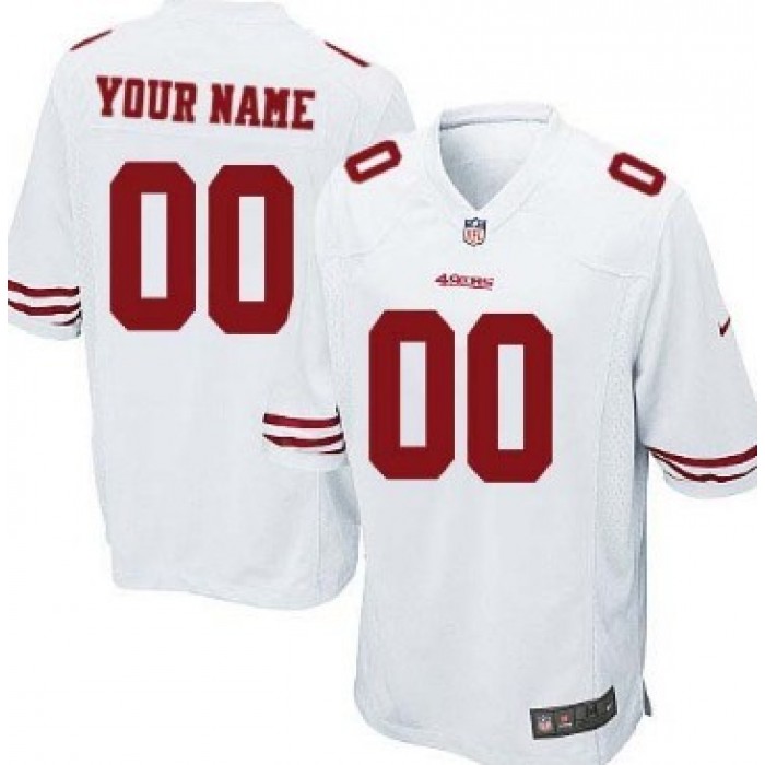 Men's Nike San Francisco 49ers Customized White Game Jersey