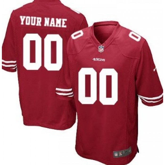 Kid's Nike San Francisco 49ers Customized Red Game Jersey
