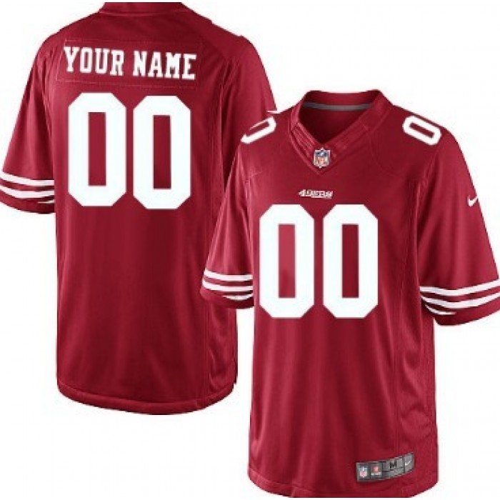 Kid's Nike San Francisco 49ers Customized Red Limited Jersey