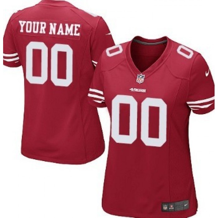 Women's Nike San Francisco 49ers Customized Red Game Jersey