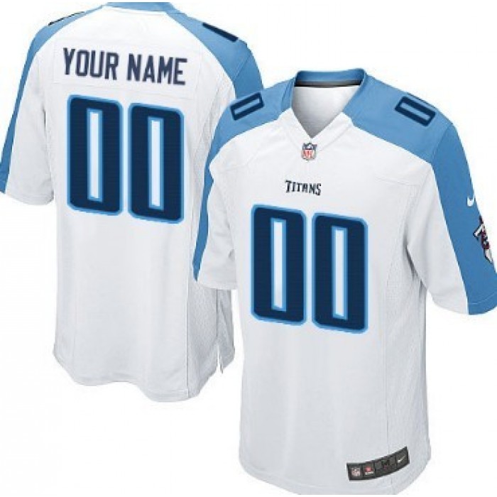Men's Nike Tennessee Titans Customized White Limited Jersey