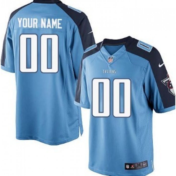 Kid's Nike Tennessee Titans Customized Light Blue Limited Jersey
