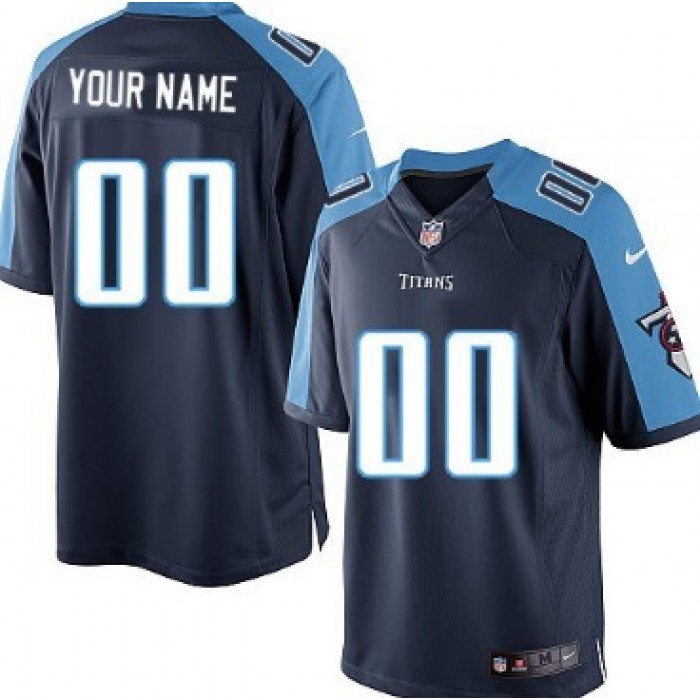 Kid's Nike Tennessee Titans Customized Navy Blue Limited Jersey
