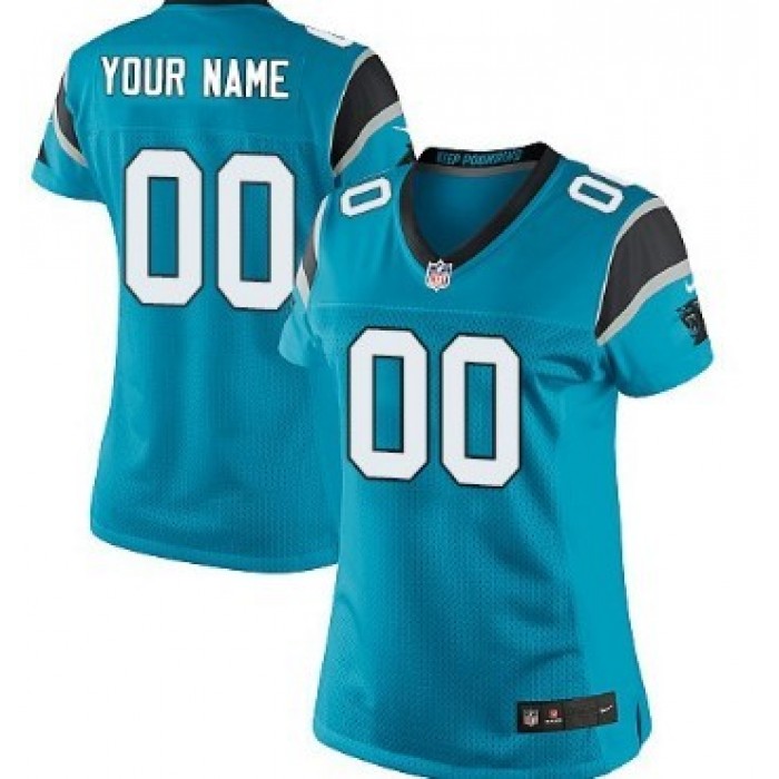 Women's Nike Carolina Panthers Customized Blue Limited Jersey