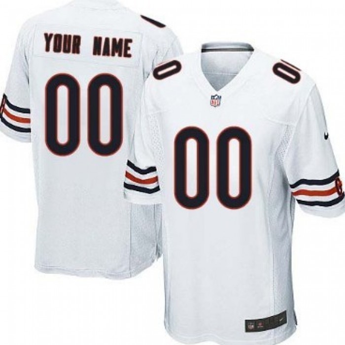 Kid's Nike Chicago Bears Customized White Game Jersey