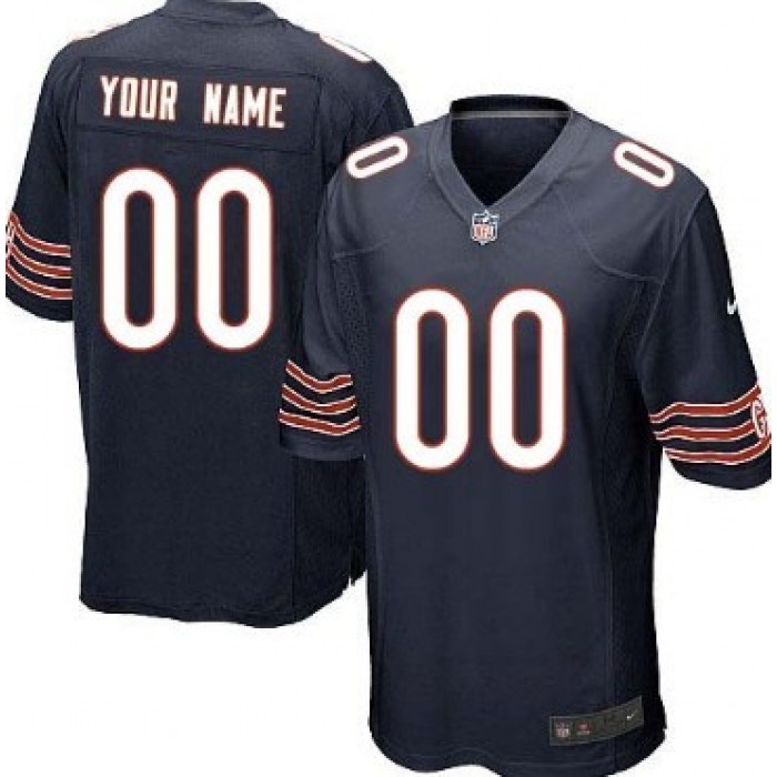 Kid's Nike Chicago Bears Customized Blue Limited Jersey