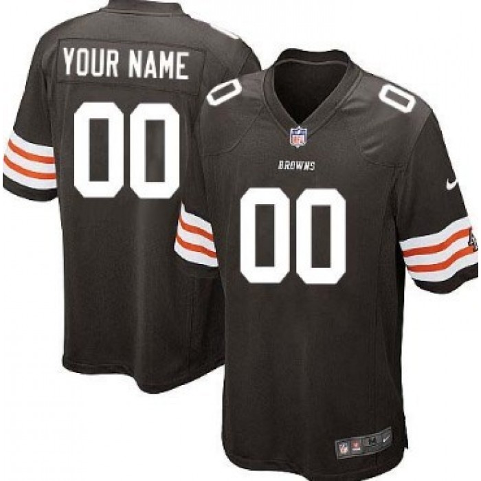 Kid's Nike Cleveland Browns Customized Brown Game Jersey