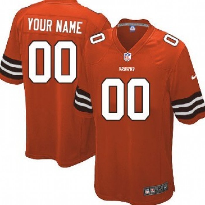 Kid's Nike Cleveland Browns Customized Orange Limited Jersey