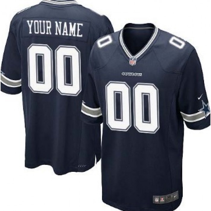 Men's Nike Dallas Cowboys Customized Blue Game Jersey
