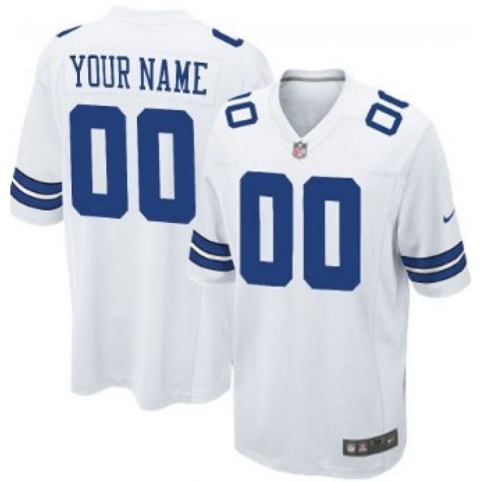 Men's Nike Dallas Cowboys Customized White Game Jersey