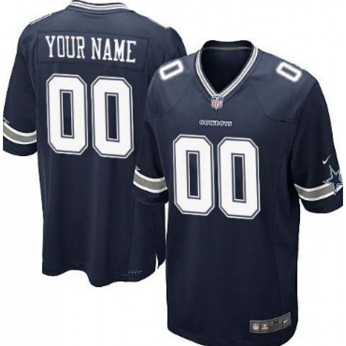 Kid's Nike Dallas Cowboys Customized Blue Game Jersey