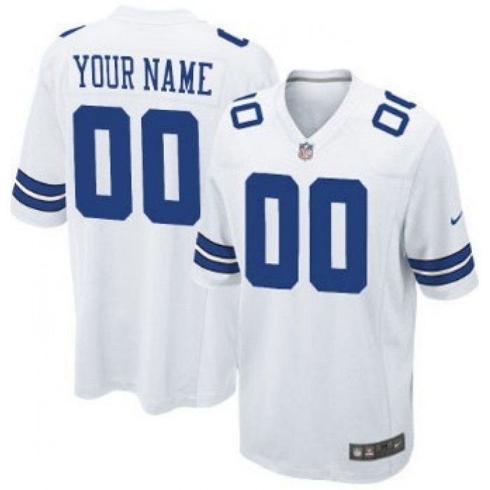 Kid's Nike Dallas Cowboys Customized White Limited Jersey