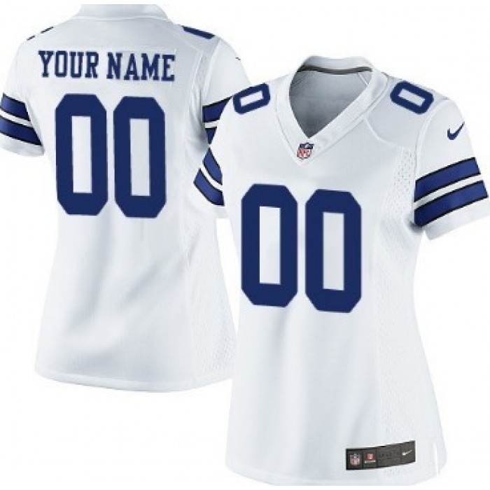 Women's Nike Dallas Cowboys Customized White Game Jersey