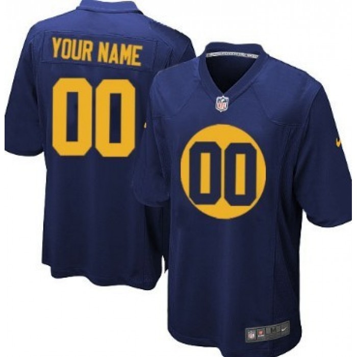 Kid's Nike Green Bay Packers Customized Navy Blue Limited Jersey
