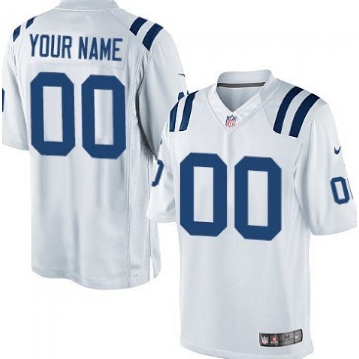 Men's Nike Indianapolis Colts Customized White Limited Jersey
