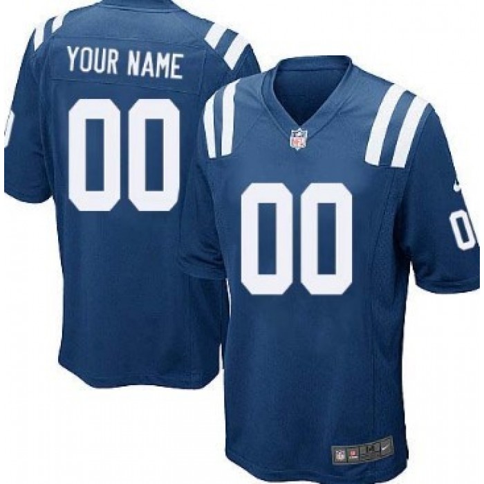 Kid's Nike Indianapolis Colts Customized Blue Game Jersey