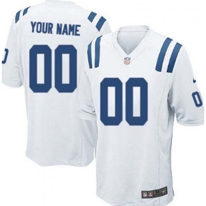 Kid's Nike Indianapolis Colts Customized White Game Jersey