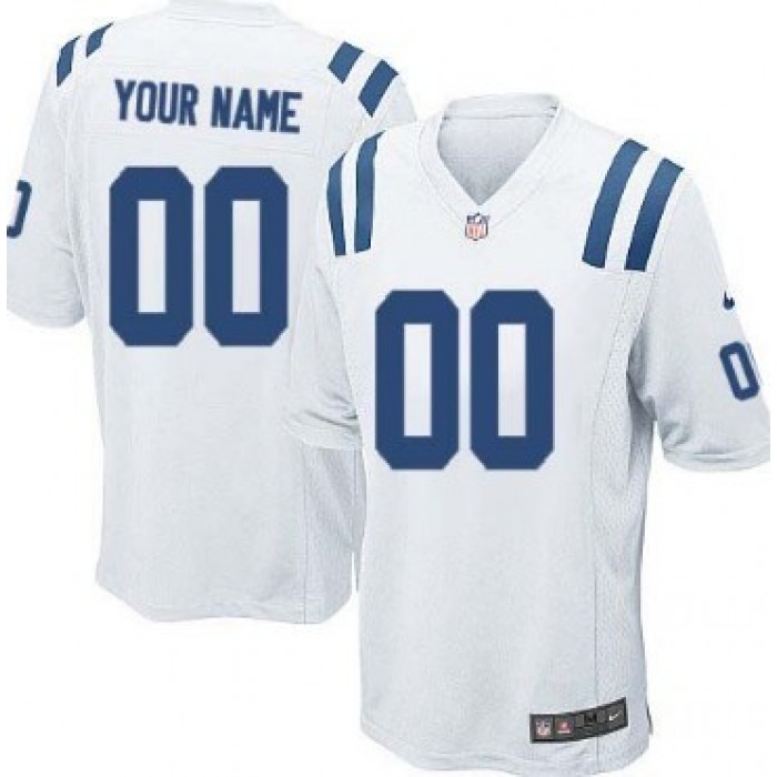 Kid's Nike Indianapolis Colts Customized White Limited Jersey