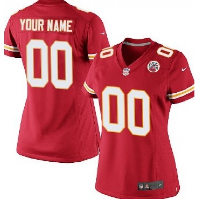Women's Nike Kansas City Chiefs Customized Red Limited Jersey